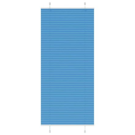 vidaXL pliszírozott redőny kék 85x200 cm szövetszélesség 84,4 cm