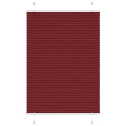 vidaXL pliszírozott redőny Bordeaux piros 95x100 cm szövetszélesség