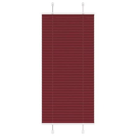 vidaXL pliszírozott redőny Bordeaux piros 55x150 cm Szövetszélesség