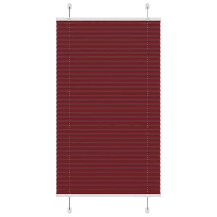 vidaXL pliszírozott redőny Bordeaux piros 75x150 cm Szövetszélesség