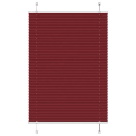 vidaXL pliszírozott redőny Bordeaux piros 90x150 cm szövetszélesség