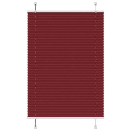 vidaXL pliszírozott redőny Bordeaux piros 95x150 cm szövetszélesség