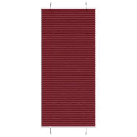 vidaXL pliszírozott redőny Bordeaux piros 95x200 cm Szövetszélesség