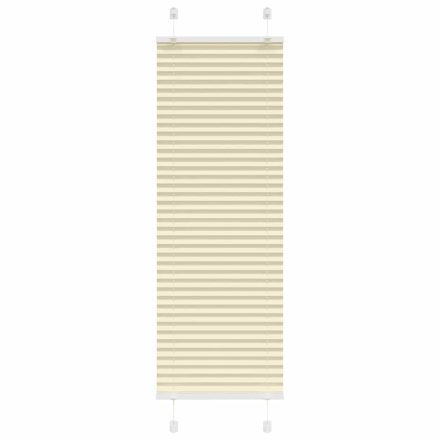 vidaXL pliszírozott redőny krém 40x100 cm szövetszélesség 39,4 cm