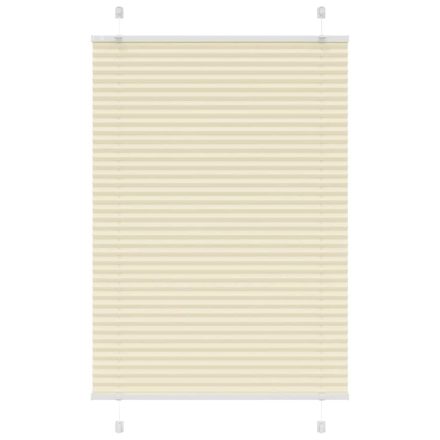vidaXL pliszírozott redőny krém 90x100 cm szövetszélesség 89,4 cm