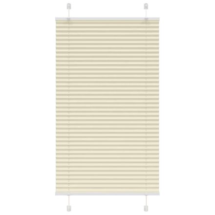 vidaXL pliszírozott redőny krém 70x150 cm szövetszélesség 69,4 cm