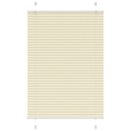 vidaXL pliszírozott redőny krém 95x150 cm szövetszélesség 94,4 cm