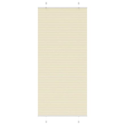 vidaXL pliszírozott redőny krém 90x200 cm szövetszélesség 89,4 cm