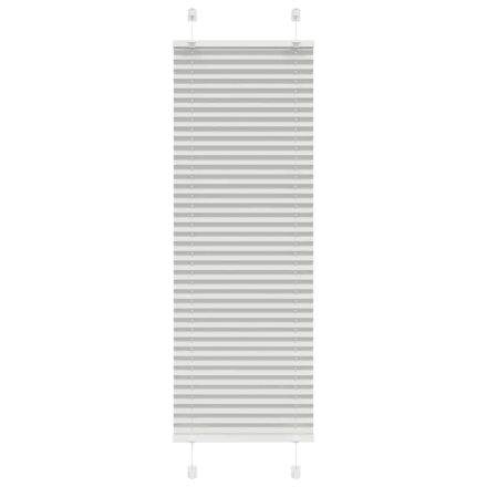 vidaXL pliszírozott redőny világosszürke 40x100 cm szövetszélesség