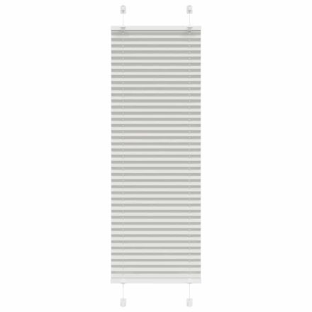 vidaXL pliszírozott redőny világosszürke 45x100 cm szövetszélesség