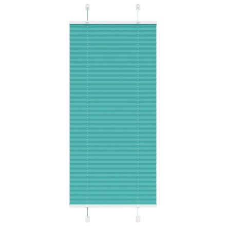 vidaXL pliszírozott redőny Benzinzöld 55x100 cm szövetszélesség