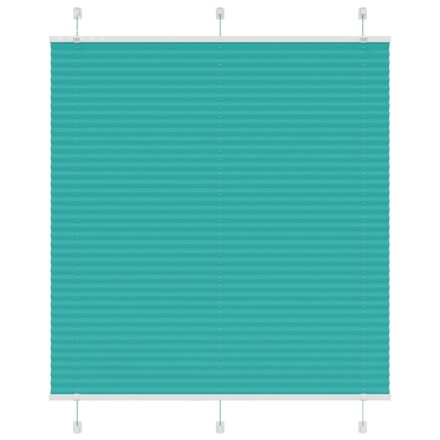 vidaXL pliszírozott redőny Benzinzöld 115x100 cm szövetszélesség