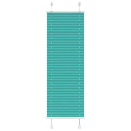 vidaXL pliszírozott redőny Benzinzöld 45x150 cm szövetszélesség