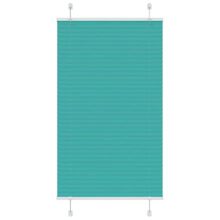 vidaXL pliszírozott redőny Benzinzöld 75x150 cm szövetszélesség
