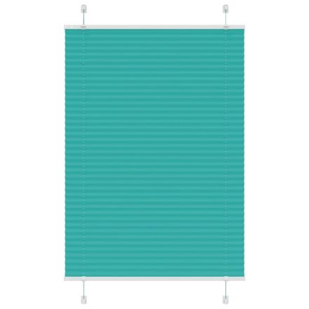 vidaXL pliszírozott redőny Benzinzöld 95x150 cm szövetszélesség