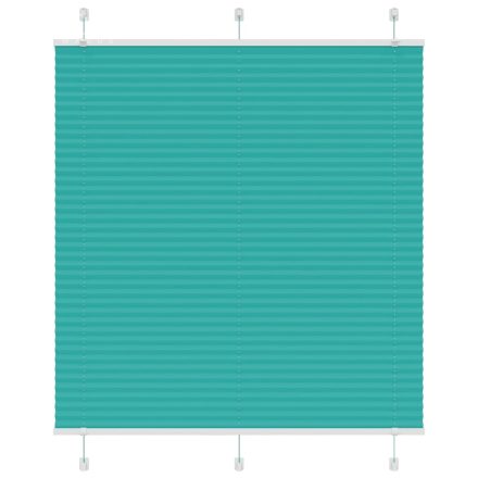 vidaXL pliszírozott redőny Benzinzöld 115x150 cm szövetszélesség