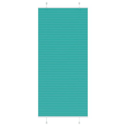 vidaXL pliszírozott redőny Benzinzöld 95x200 cm szövetszélesség