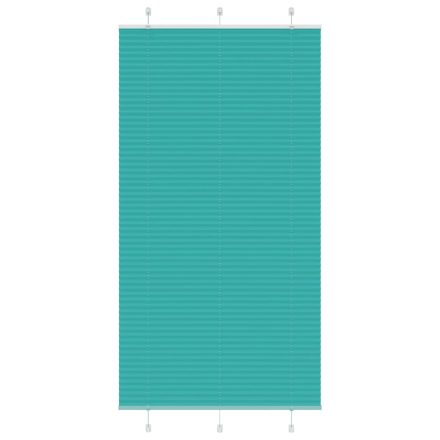vidaXL pliszírozott redőny Benzinzöld 105x200 cm Szövetszélesség
