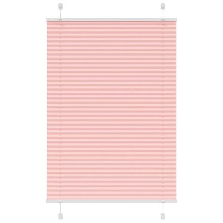 vidaXL pliszírozott redőny rózsaszín 90x100 cm szövetszélesség 89,4 cm