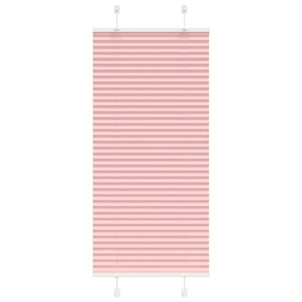 vidaXL pliszírozott redőny rózsaszín 65x150 cm szövetszélesség 64,4 cm