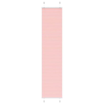vidaXL pliszírozott redőny rózsaszín 45x200 cm szövetszélesség 44,4 cm