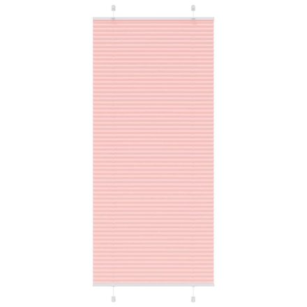 vidaXL pliszírozott redőny rózsaszín 90x200 cm szövetszélesség 89,4 cm