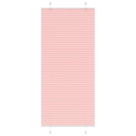 vidaXL pliszírozott redőny rózsaszín 100x200 cm szövetszélesség 99,4cm