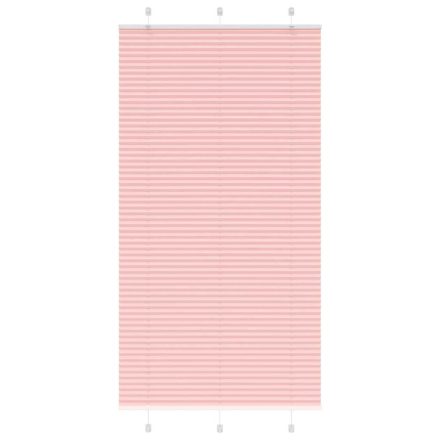 vidaXL pliszírozott redőny rózsaszín 110x200cm szövetszélesség 109,4cm