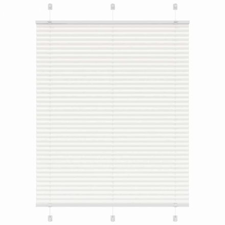 vidaXL pliszírozott redőny Fehér 110x100cm szövetszélesség 109,4cm