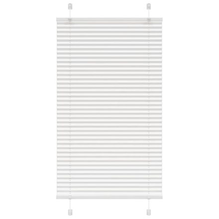 vidaXL pliszírozott redőny Fehér 80x150 cm szövetszélesség 79,4 cm