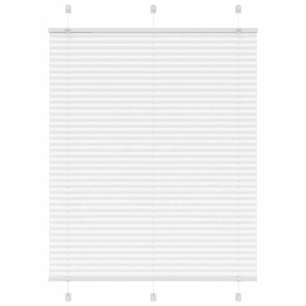 vidaXL pliszírozott redőny Fehér 110x150cm szövetszélesség 109,4cm
