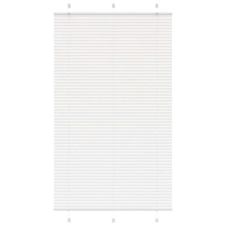 vidaXL pliszírozott redőny Fehér 120x200cm szövetszélesség 119,4cm