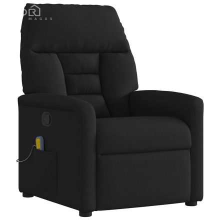 vidaXL fekete szövet dönthető masszázsfotel
