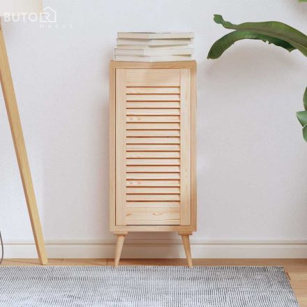 vidaXL tömör fenyőfa lamellás szekrényajtó 61,5x29,5 cm