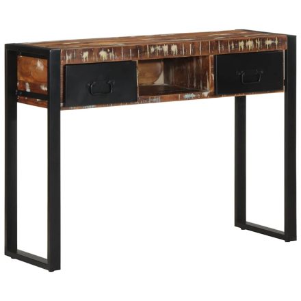 vidaXL konzolasztal többszínű 100x35x75cm tömörfa újrahasznosított fa