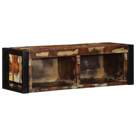 vidaXL többszínű tömör újrahasznosított fa TV-szekrény 80x30x25 cm