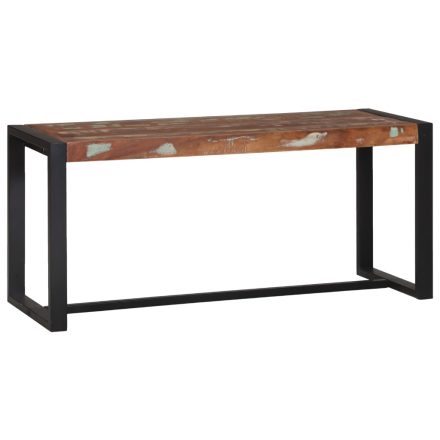 vidaXL Többszínű Pad 100x35x45 cm Tömör Újrahasznosított Fa