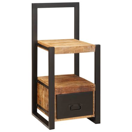 vidaXL Valet állvány fiókkal Barna 40 x 40 x 90 cm Tömör mangófa