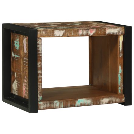 vidaXL Fali Kocka 55x35x40 cm Tömör Fa Újrahasznosított