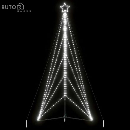 vidaXL hideg fehér LED karácsonyfa 615 LED 404,5 cm