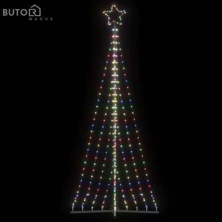 vidaXL színes LED karácsonyfa 447 LED 249 cm