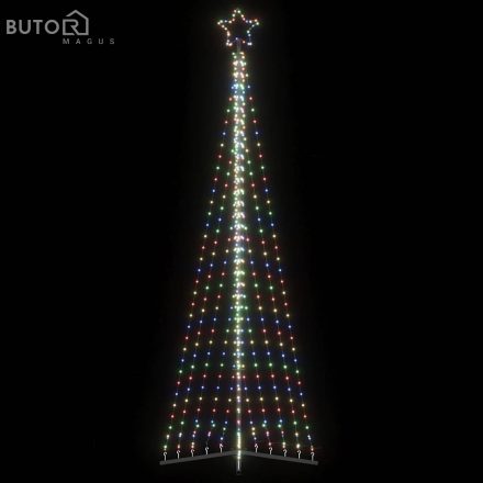 vidaXL színes LED karácsonyfa 447 LED 247 cm