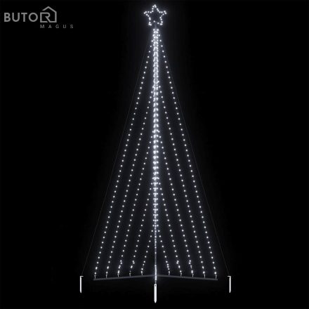 vidaXL hideg fehér LED karácsonyfa 339 LED 182 cm