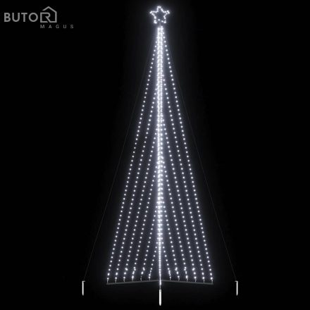 vidaXL meleg fehér LED karácsonyfa 789 LED 476 cm