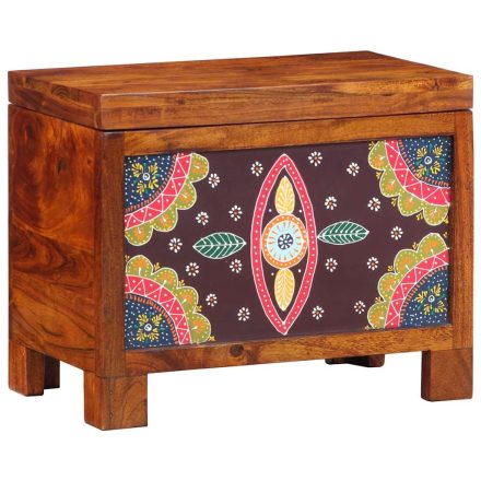 vidaXL Tároló Doboz Sokszínű 50 x 30 x 40 cm tömör akácfa