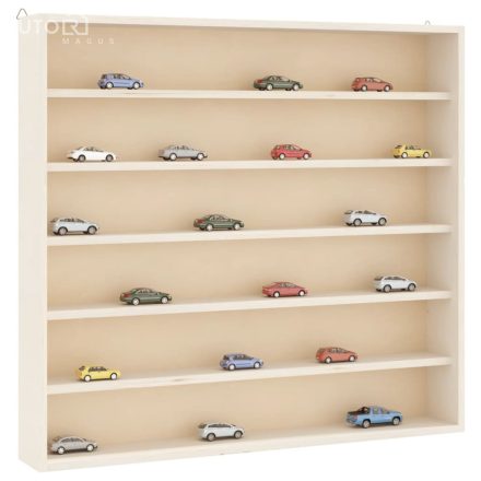 vidaXL fa gyűjtői vitrin 6 polccal 60x8,5x55cm 60x8,5x55 cm