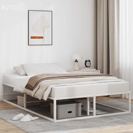 vidaXL ágykeret matrac nélkül fehér 120x200 cm fém