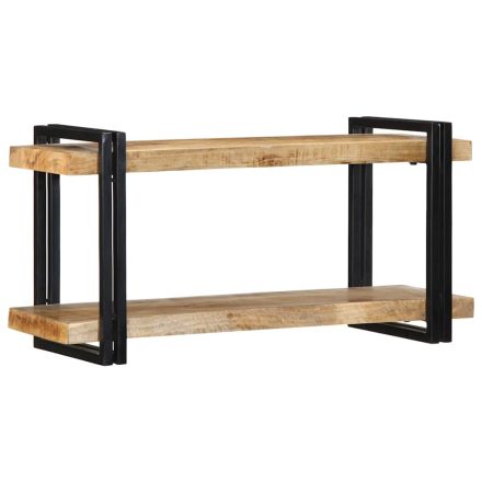 vidaXL fali polc 90x33x45 cm tömör nyersfa Mango