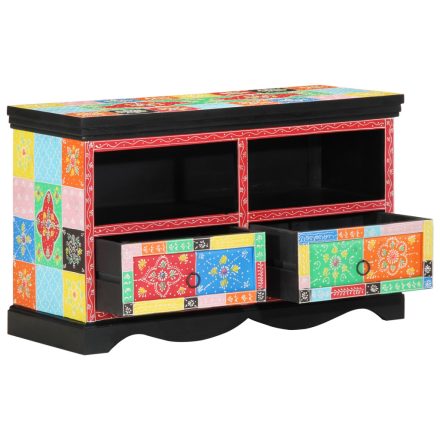 vidaXL TV Szekrény Színes 80x35x50 cm Tömör Mangófából
