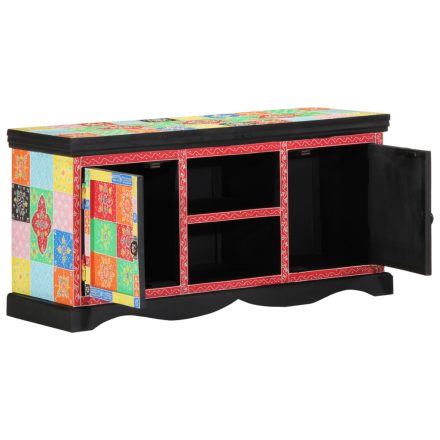 vidaXL TV Szekrény Színes 100x35x50 cm Masszív Mangófa